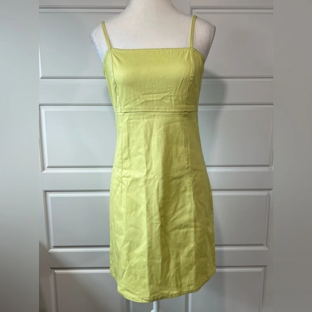 Lime Green Spaghetti Strap Dress